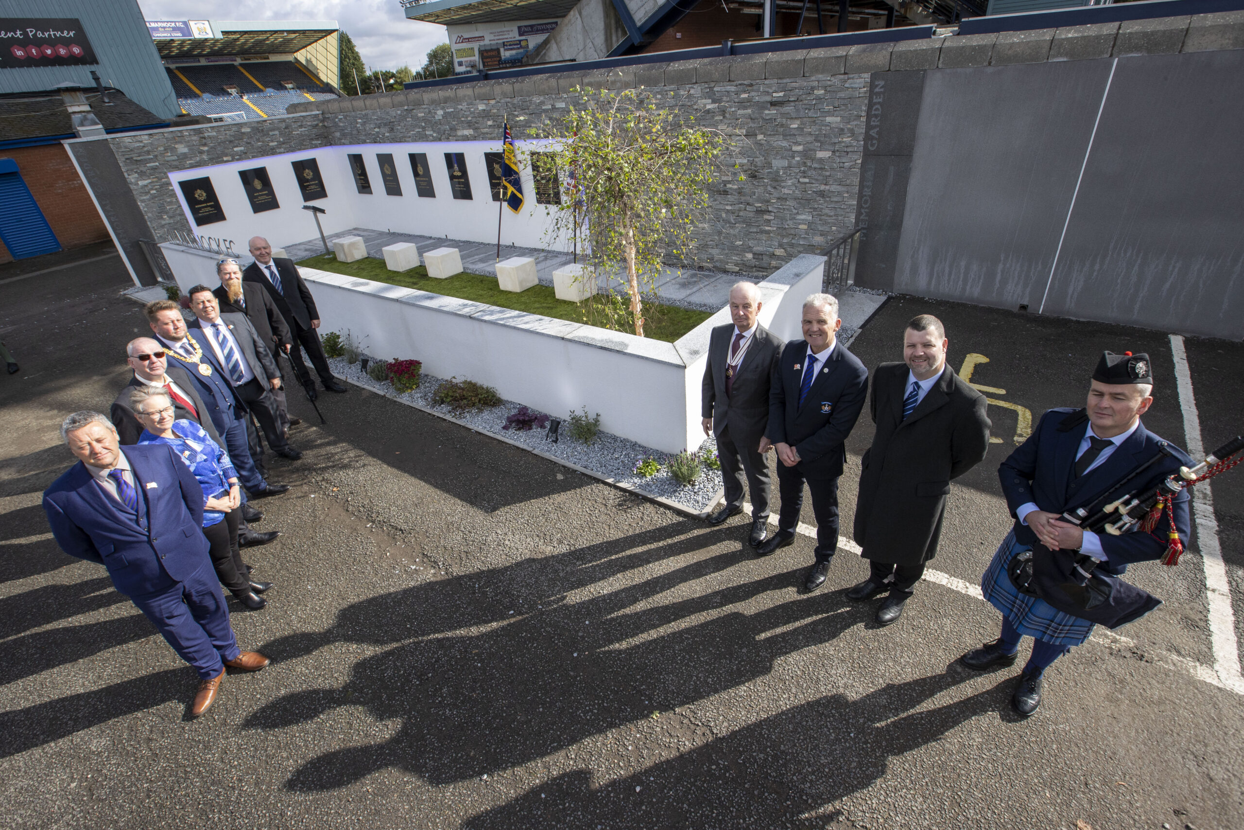 Memorial Garden opens at Rugby Park Kilmarnock FC