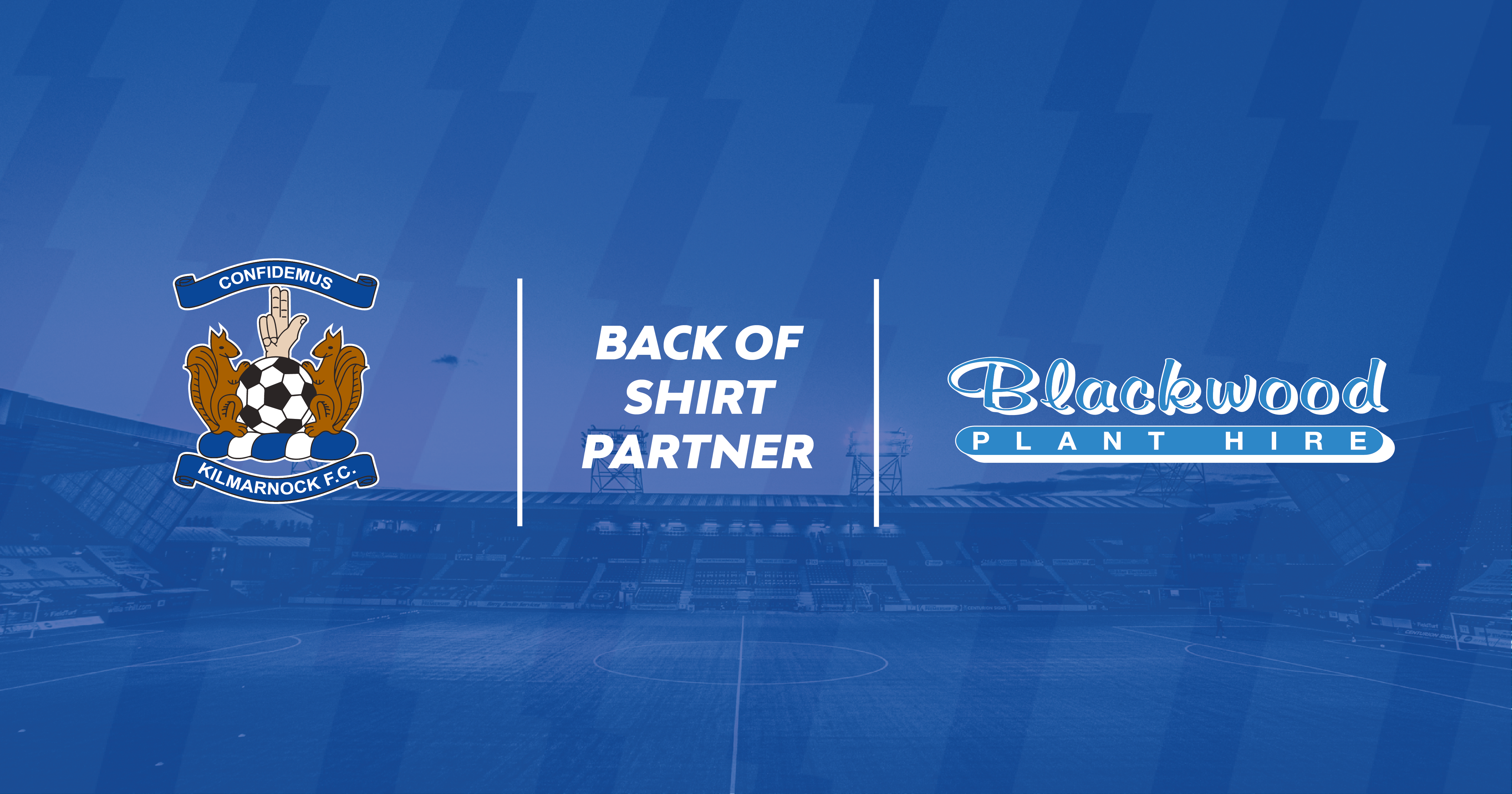 Blackwood Plant Hire sign shirt sponsorship agreement - Kilmarnock FC