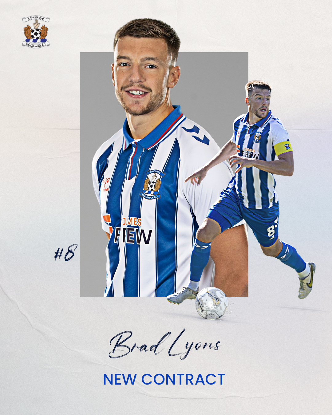 Brad Lyons extends contract with new deal - Kilmarnock FC